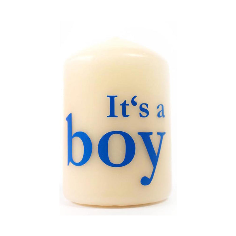 Flämmchen "It's a boy" - blau
