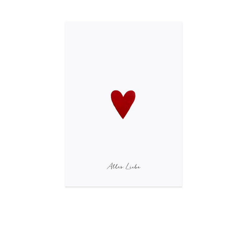 Grußkarte "Alles Liebe"